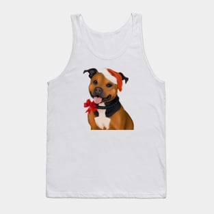 Cute Staffordshire Bull Terrier Drawing Tank Top